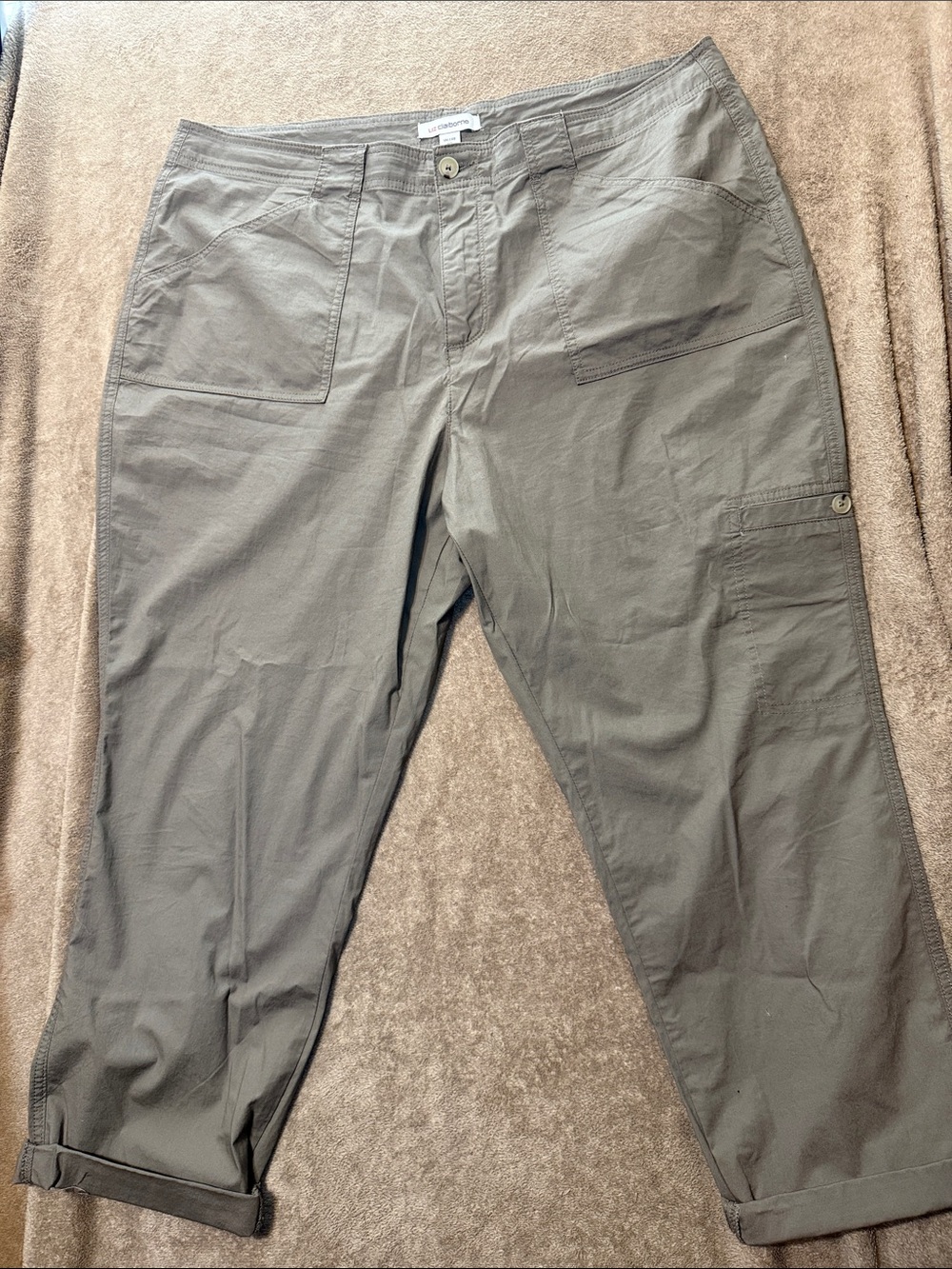 Liz Claiborne Misses Tan Cargo Pants